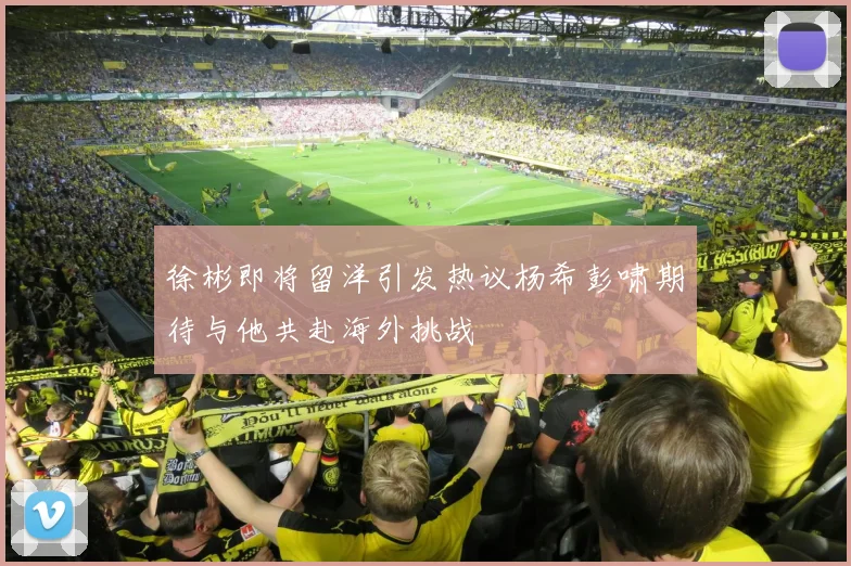 徐彬即将留洋引发热议杨希彭啸期待与他共赴海外挑战
